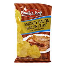 Image of Family's Best Smokey Bacon Chips 130g