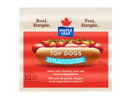 Maple Leaf Top Dogs Less Salt 375 G