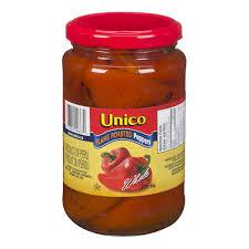 Image of Unico Whole Flame Roasted Peppers 370 Ml