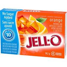 Image of Jello Light Orange Jelly Powde 4Serv