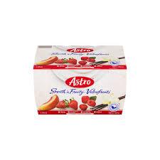Image of Astro Smooth & Fruity, Peach/Raspberry/Strawberry/Vanilla 12x100g