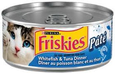 Image of Friskies Purina Wet Cat Food, Whitefish & Tuna Dinner 156g