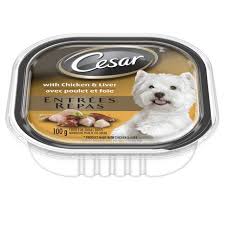 Image of Cesar Dog Food, Chicken & Liver 100g