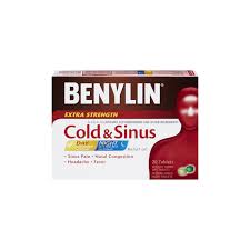 Image of Benylin Ex Str Cold And Sinus 20 Pk 100  G