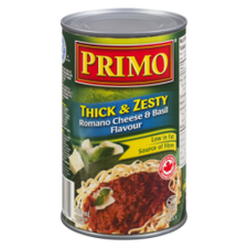 Image of Primo Thick & Zesty Romano Cheese & Basil Pasta Sauce 680mL